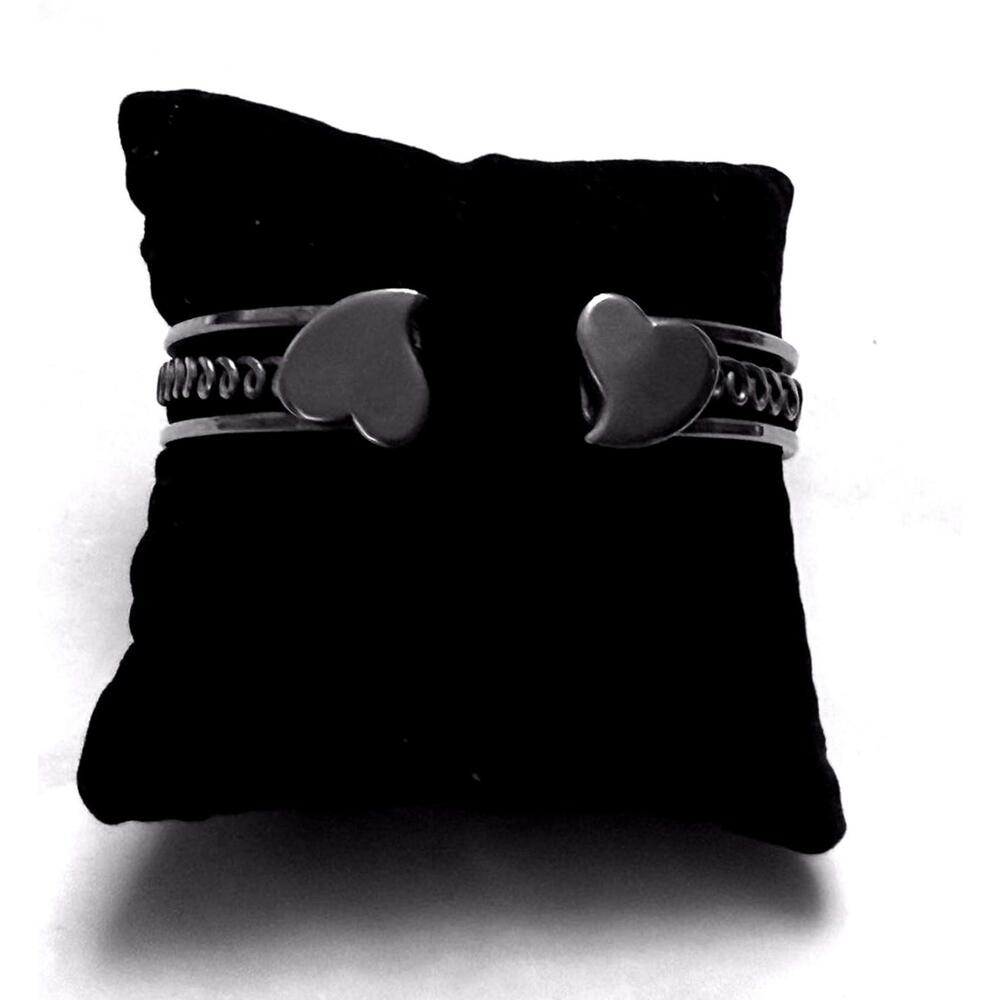 Double Heart Sterling Bracelet - Picture 3 of 5